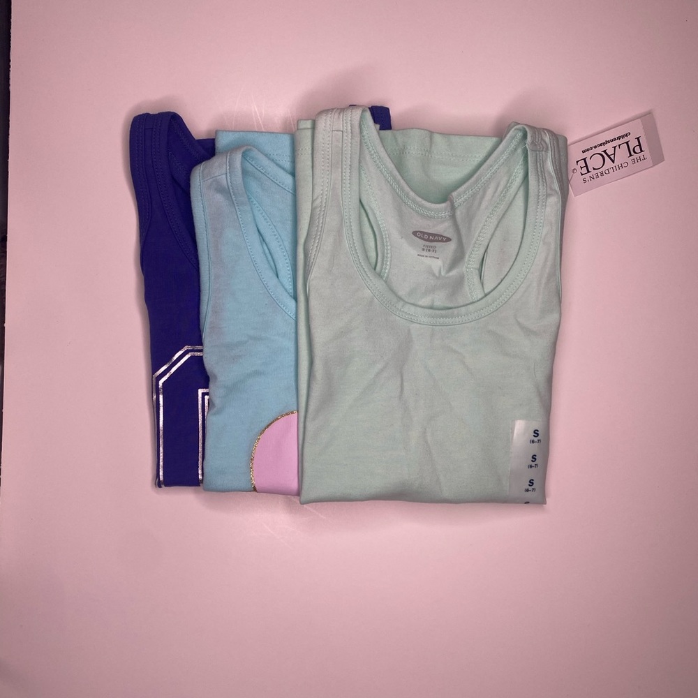 3 girls small (5-7) tops